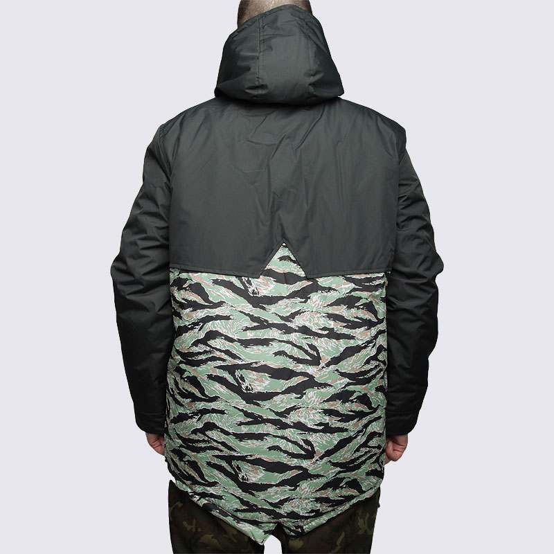 мужская зеленая куртка True spin Анорак Fishtail Blk/camo Fishtail blk/camo - цена, описание, фото 5